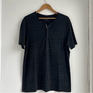 Wings + Horns Mens Button T-Shirt Size Large Made in Canada